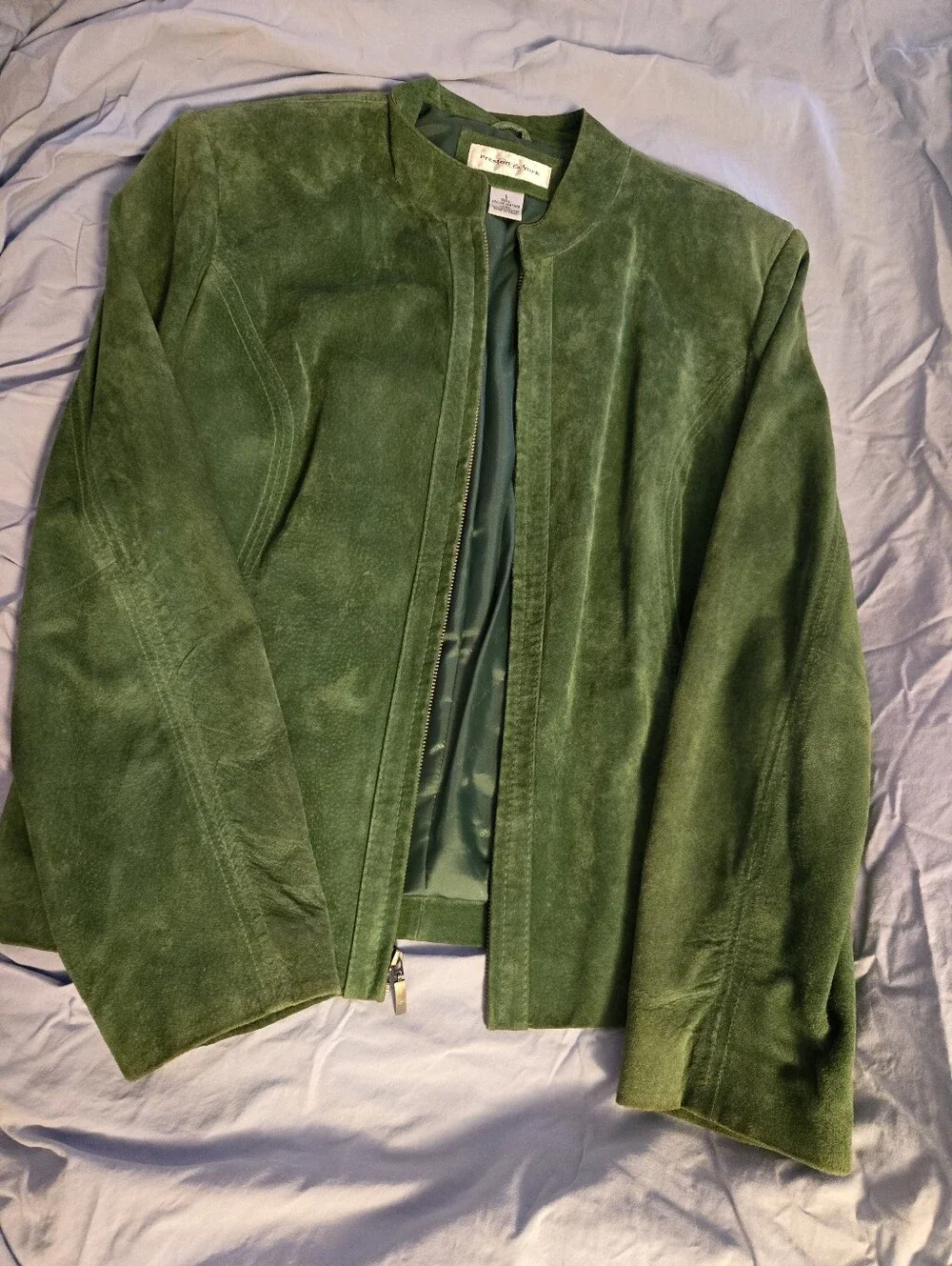 Preston & York Green Suede Leather Jacket